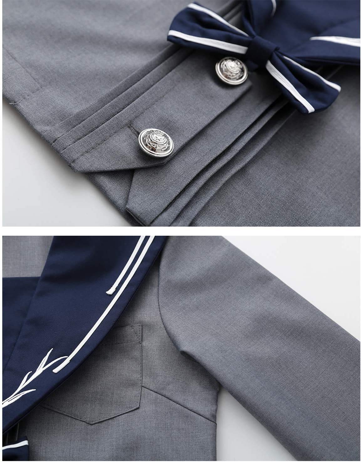 Amazon.co.jp: セーラー服 長袖 三点セット 女子高校生 学生服 清純